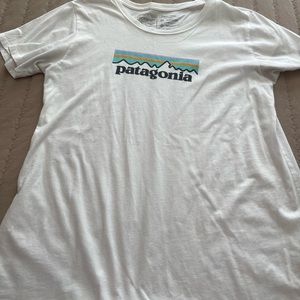 Women’s white Patagonia T-shirt